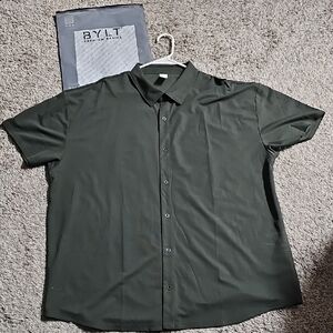 BYLT Basics Men's Green Button Up Shirt Like New XXXL